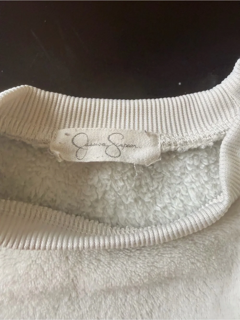 Jessica Simpson Cream Plush Kids Sweatshirt & Joggers Set